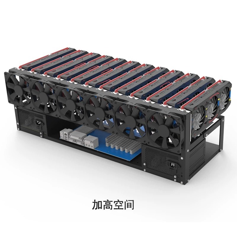 Châssis de mineur 12 GPU, boît - 12 Gpu Open Air Frame Case avis et prix